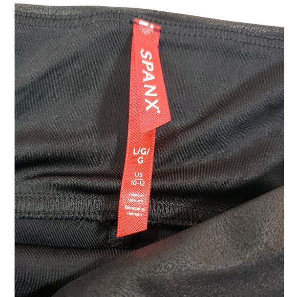 Spanx | Faux Leather, Body Shaping, Leggings | Size Large (10-12) - Picture 4 of 5